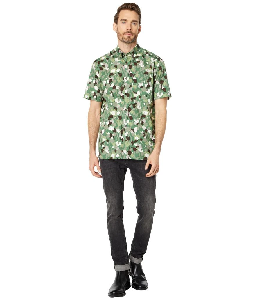 商品Ted Baker London|Hoplar Short Sleeve Abstract Floral Print Shirt,价格¥854,第5张图片详细描述