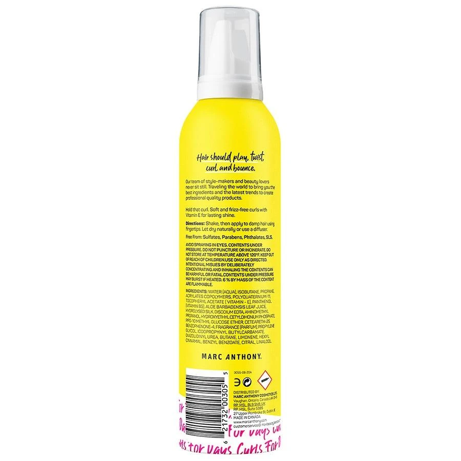 商品Marc Anthony|Strictly Curls Curl Enhancing Styling Foam,价格¥81,第2张图片详细描述