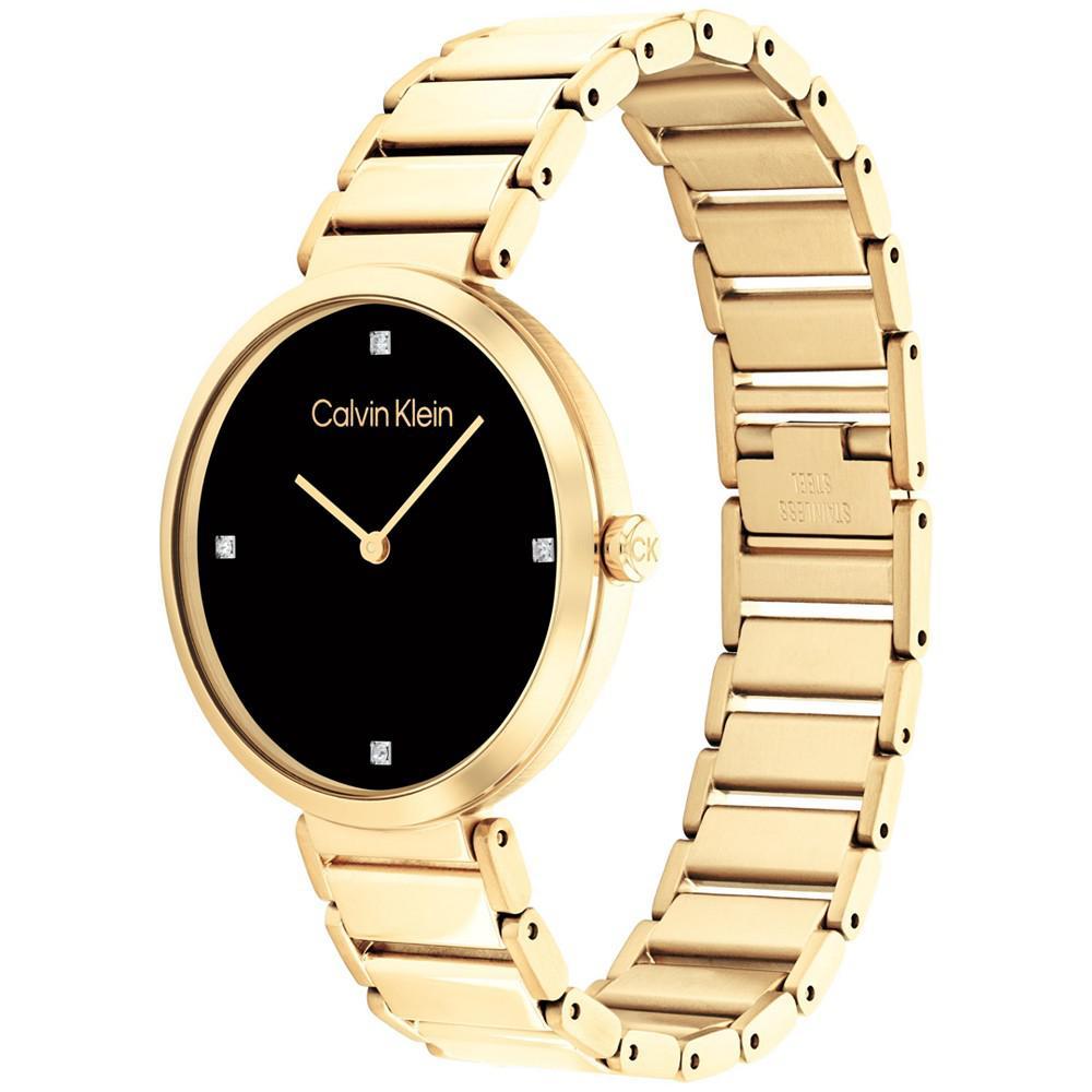 商品Calvin Klein|Gold-Tone Bracelet Watch 36mm,价格¥1231,第4张图片详细描述