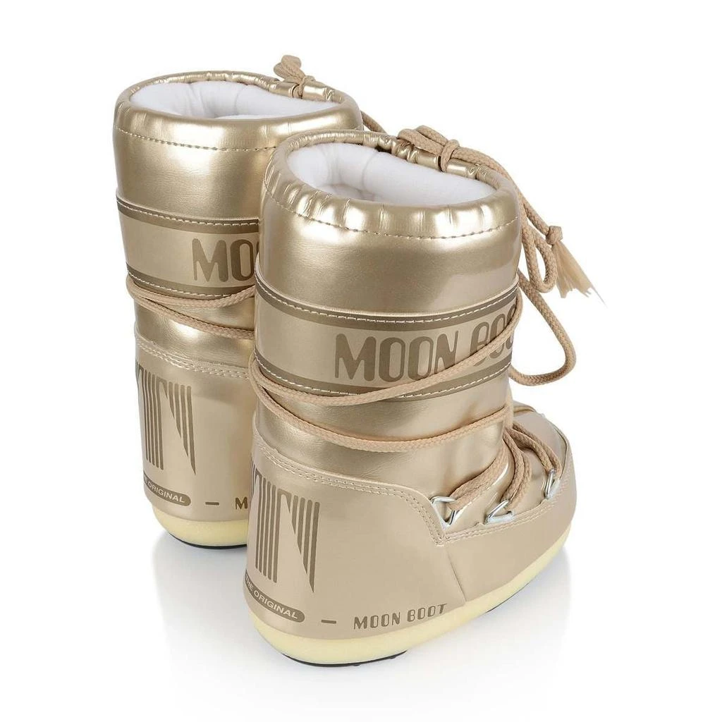 商品Moon Boot|Moon Boot Gold, White, Silver  Girls Pearl Vinyl Snow Boots,价格¥1129,第5张图片详细描述