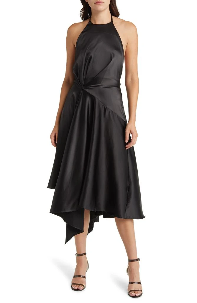 商品Badgley Mischka|Halter Midi Dress,价格¥525,第1张图片