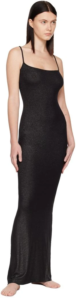 商品SKIMS|Black Soft Lounge Shimmer Maxi Dress,价格¥717,第4张图片详细描述