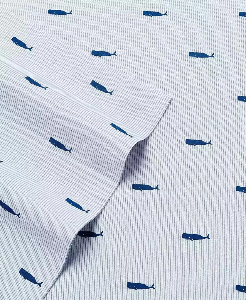 商品Nautica|Whale Stripe Cotton Percale 4-Piece Sheet Set, Full,价格¥399,第4张图片详细描述