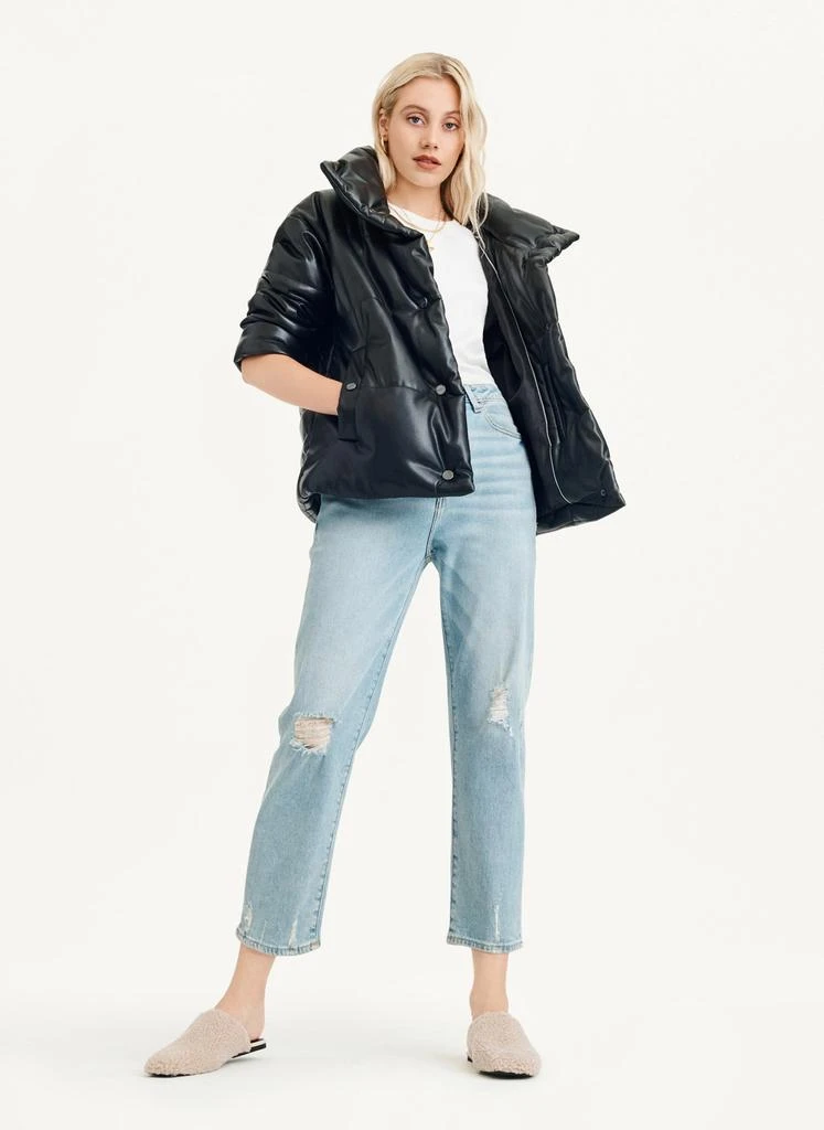商品DKNY|Faux Leather Puffer Jacket,价格¥369,第2张图片详细描述