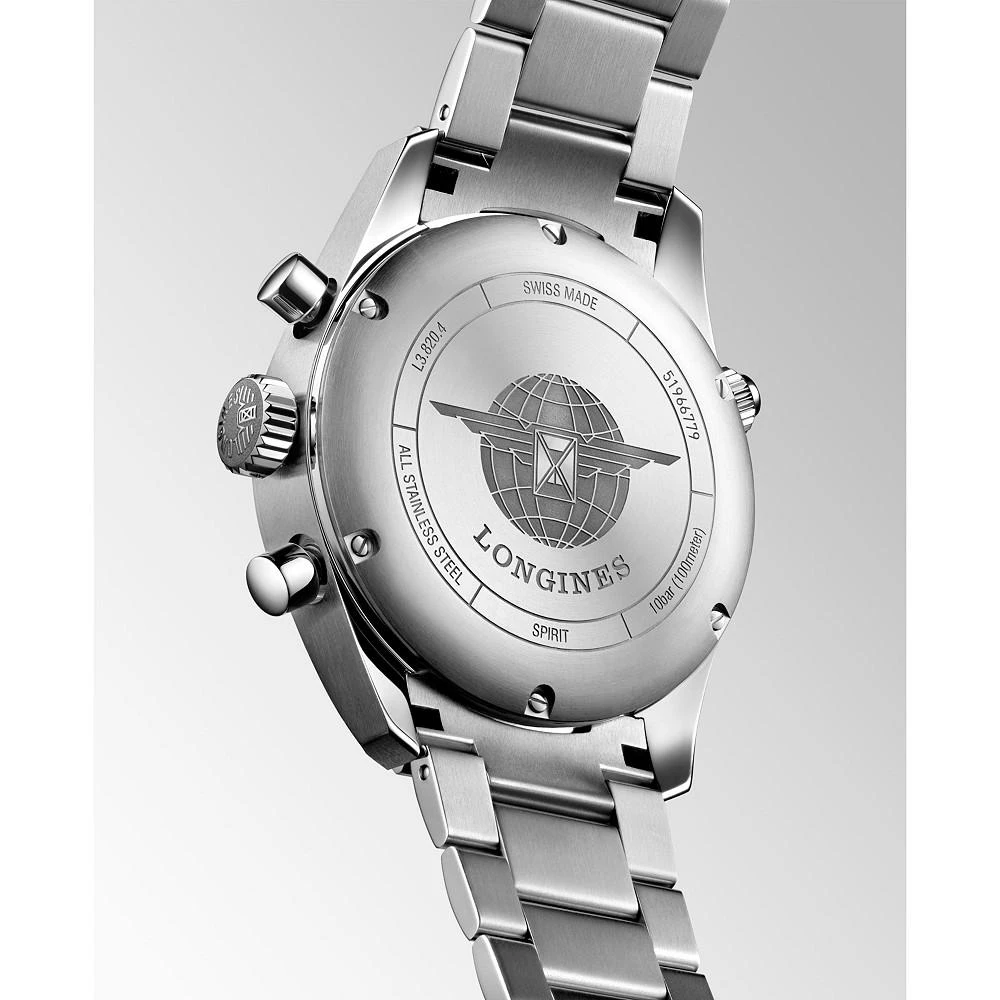 商品Longines|Men's Automatic Spirit Stainless Steel Chronometer Bracelet Watch 42mm,价格¥23209,第4张图片详细描述