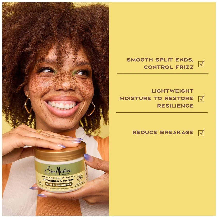 商品SheaMoisture|Jamaican Black Castor Oil Strengthen & Restore Leave In Conditioner 100% Pure Jamaican Black Castor Oil,价格¥81,第5张图片详细描述