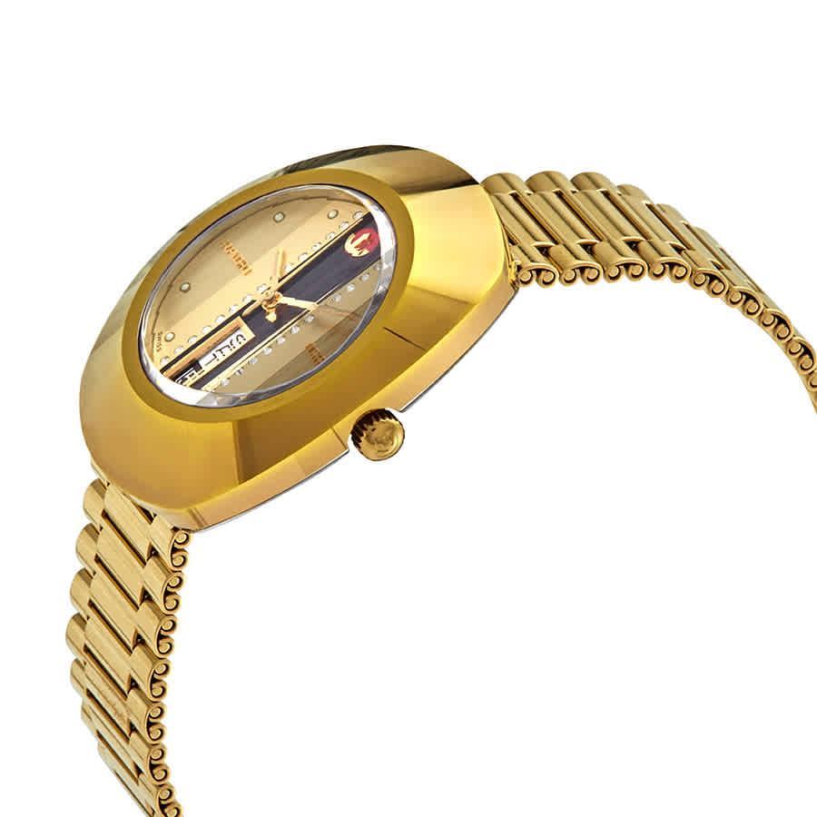 商品Rado|Rado The Original L Automatic Gold Dial Mens Watch R12413343,价格¥5934,第4张图片详细描述