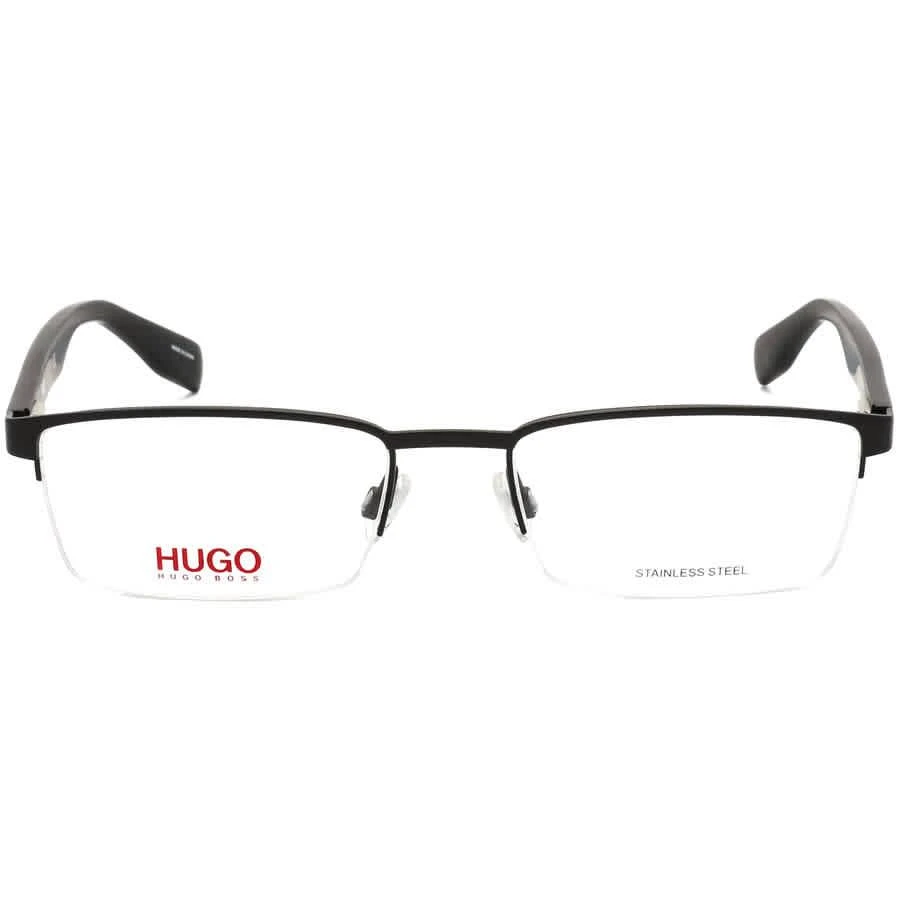 商品Hugo Boss|Hugo Boss Mens Black Rectangular Eyeglass Frames HG032402W70055,价格¥286,第2张图片详细描述