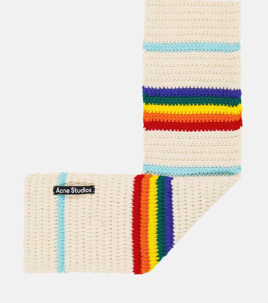 商品Acne Studios|Striped wool knit scarf,价格¥853,第5张图片详细描述