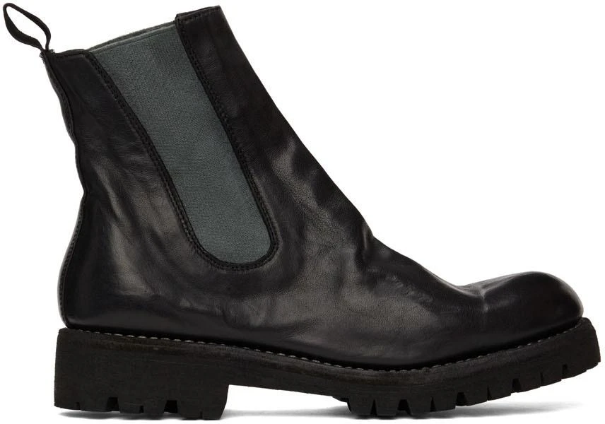 商品guidi|Black Leather Chelsea Boots,价格¥6266,第1张图片