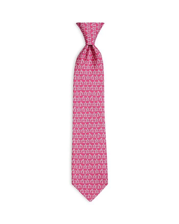商品Salvatore Ferragamo|Men's Flamingo Print Silk Classic Tie,价格¥1170,第1张图片