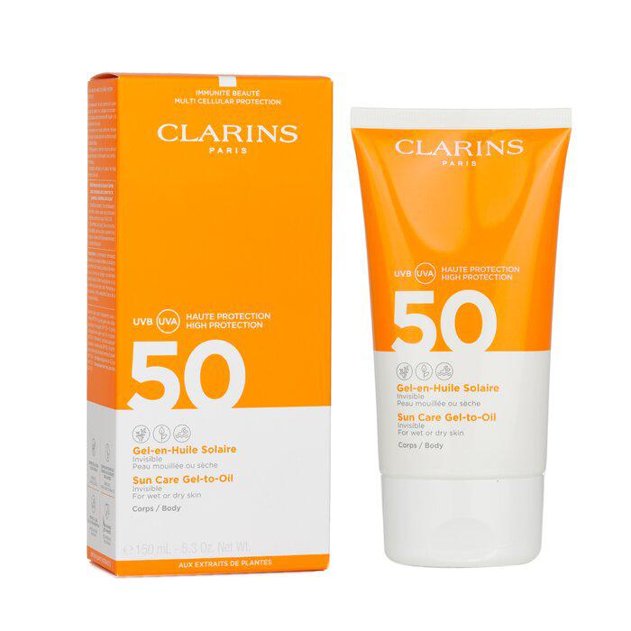 Clarins 胶转油身体防晒乳SPF50 - 适合湿润或干燥肌肤 150ml/5.3oz商品第2张图片规格展示