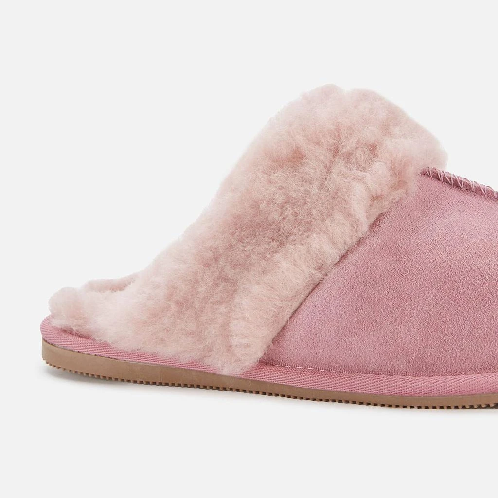 商品Clarks|Clarks Women's Warm Lux Suede Mule Slippers - Rose,价格¥244,第4张图片详细描述