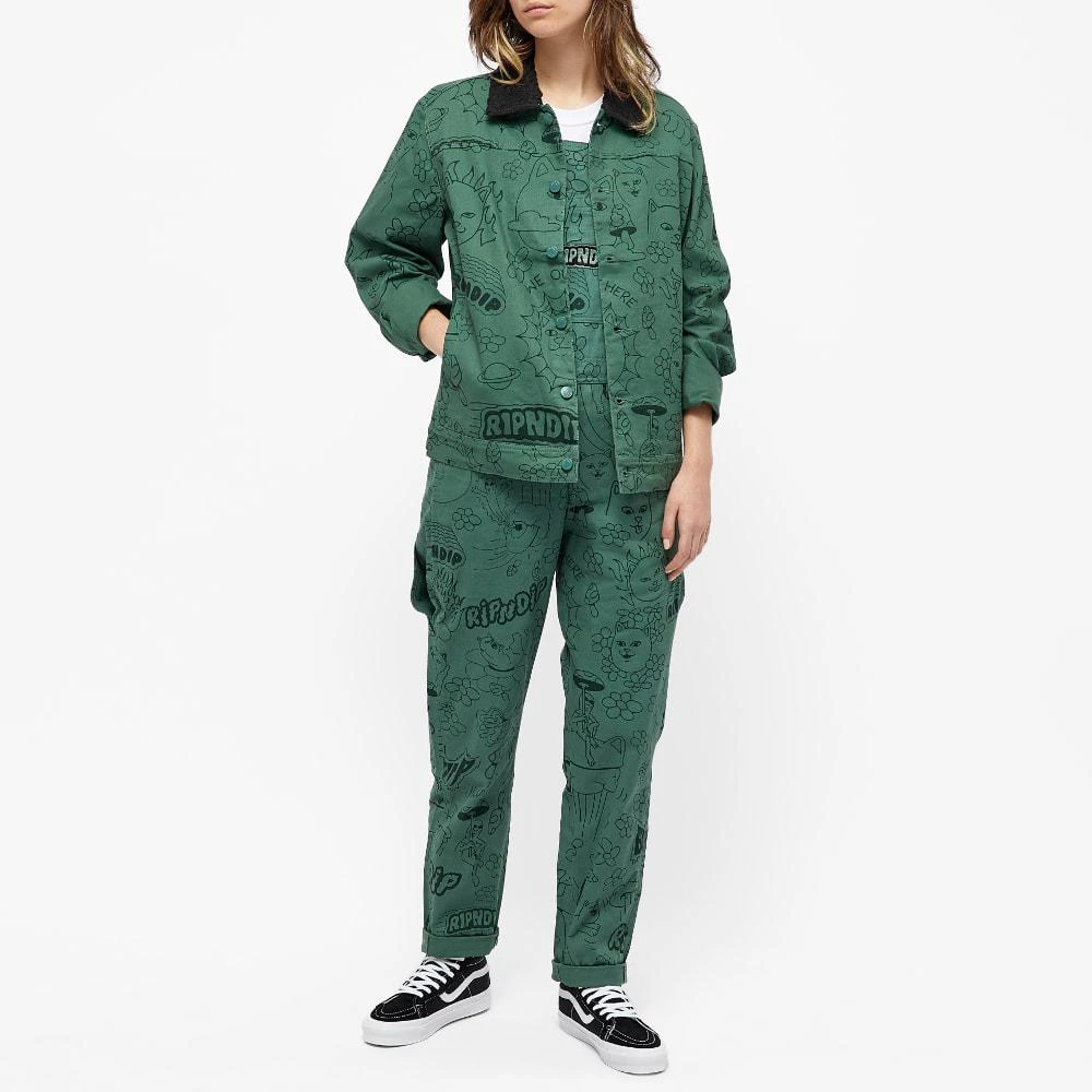 商品RIPNDIP|RIPNDIP All Over Print Button Front Jacket,价格¥550,第5张图片详细描述