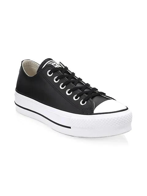 商品Converse|Chuck Taylor All Star Leather Platform Low-Top Sneakers,价格¥528,第1张图片