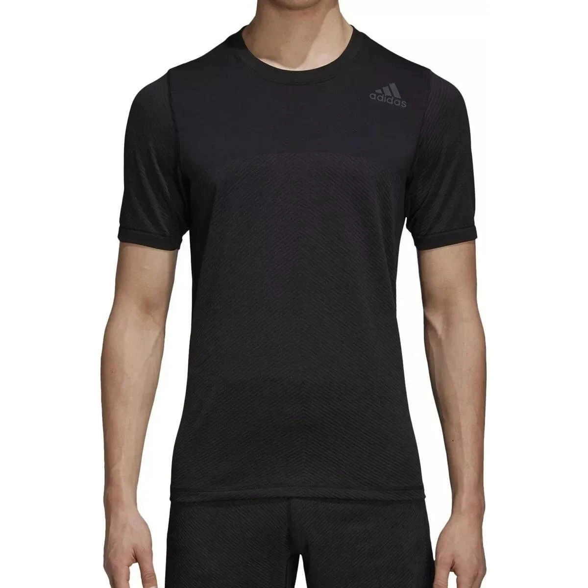 商品[国内直发] Adidas|adidas 纯色Logo印花美式复古运动圆领短袖T恤 男款 黑色,价格¥140,第6张图片详细描述