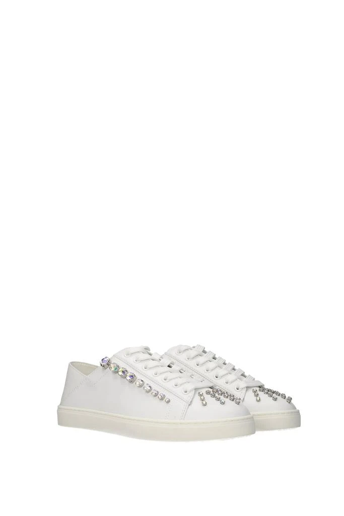 商品Stuart Weitzman|Sneakers Leather White,价格¥1443,第2张图片详细描述