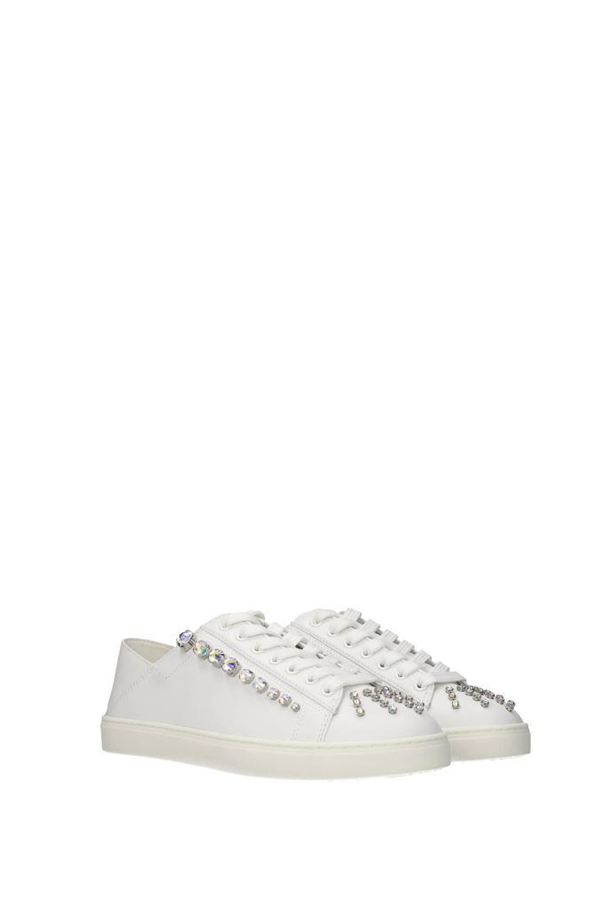 商品Stuart Weitzman|Sneakers Leather White,价格¥3095,第4张图片详细描述