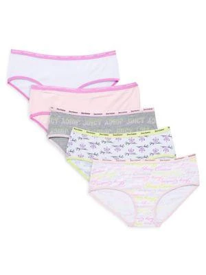 商品Juicy Couture|Girl’s 5-Pack Logo Bikini Briefs,价格¥80,第1张图片