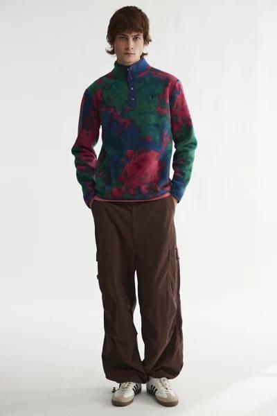 Polo Ralph Lauren Tie-Dye Fleece Quarter Snap Pullover Sweatshirt商品第2张图片规格展示