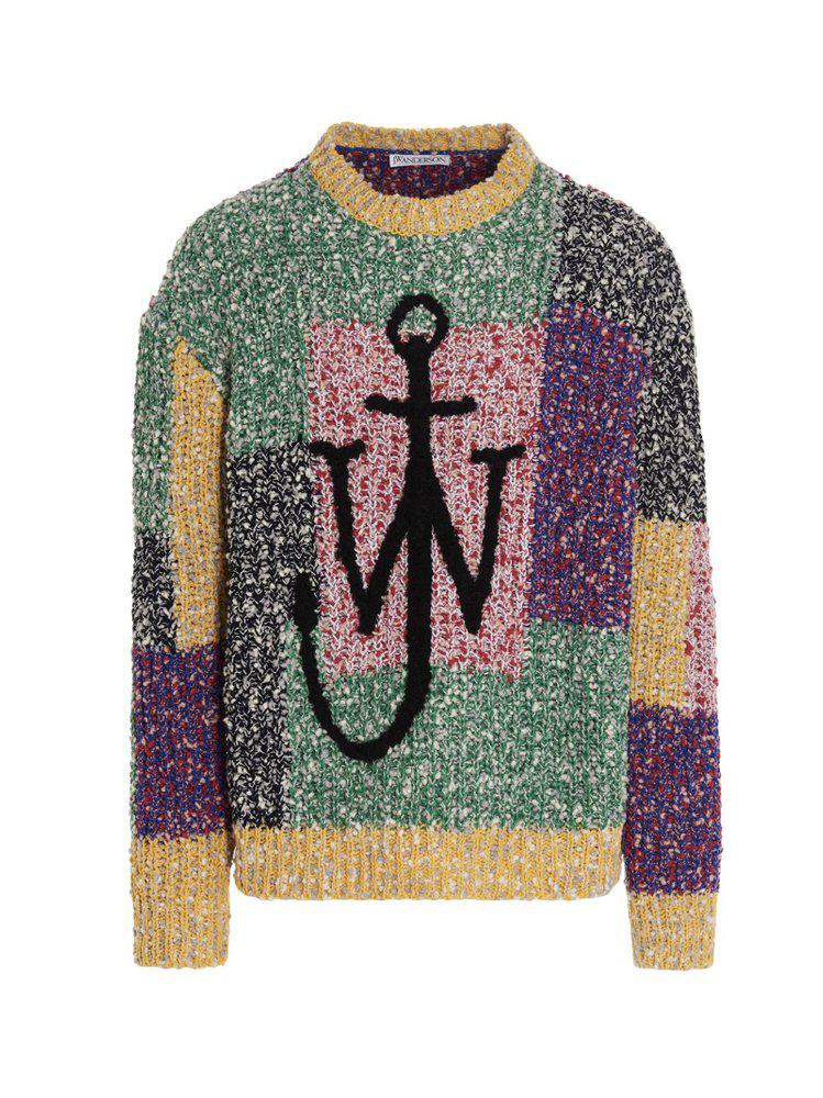 JW Anderson Anchor Logo Intarsia Patchwork Jumper商品第1张图片规格展示