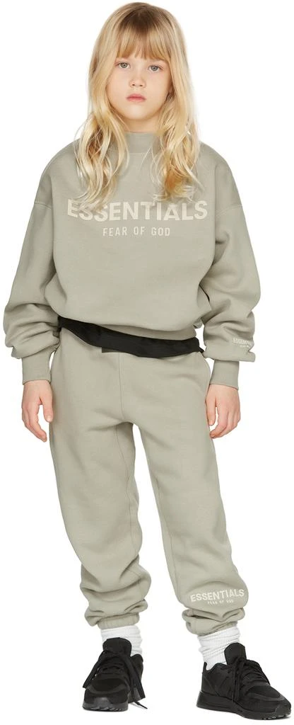商品Essentials|Kids Green Logo Sweatshirt,价格¥428,第1张图片