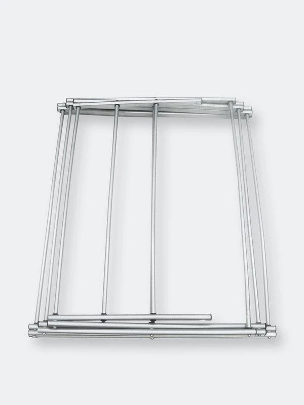 商品Home Basics|Sunbeam 3 Tier Rust-Proof Enamel Coated Steel Collapsible Clothes Drying Rack, Grey,价格¥446,第2张图片详细描述