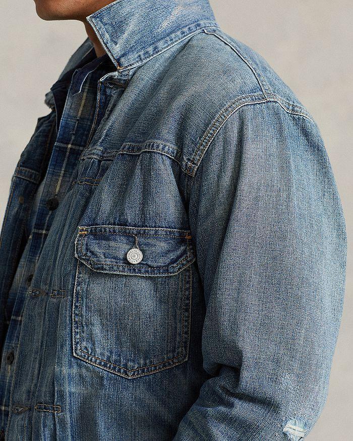 商品Ralph Lauren|Denim Patchwork Collar Trucker Jacket,价格¥1342,第6张图片详细描述