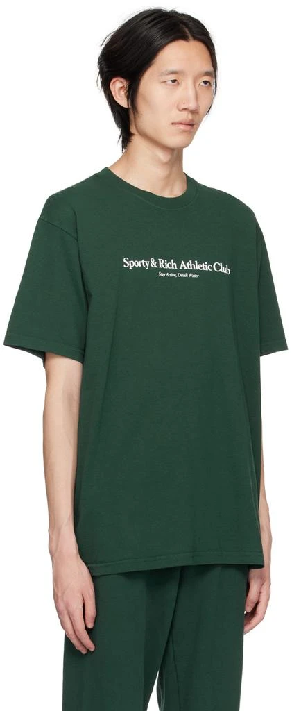 商品Sporty & Rich|Green 'Athletic Club' T-Shirt,价格¥330,第2张图片详细描述