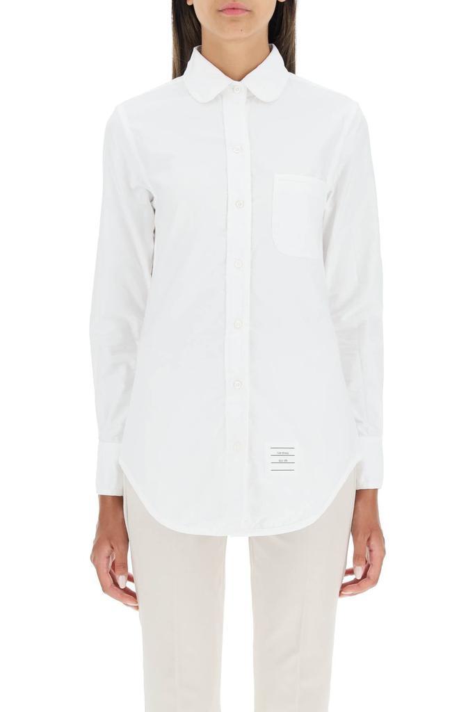 商品Thom Browne|Thom browne slim fit oxford cotton shirt with tricolor stripe,价格¥3706,第4张图片详细描述