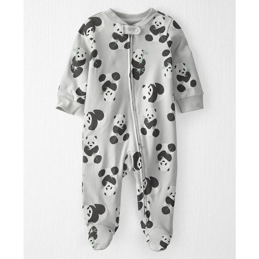 商品Carter's|Baby Boys or Baby Girls Organic Cotton 2-Way-Zip Sleep & Play Footed Coverall,价格¥92,第1张图片