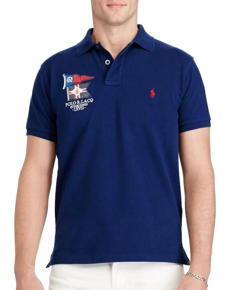 商品Ralph Lauren|棉质修身短袖Polo衫,价格¥292,第1张图片