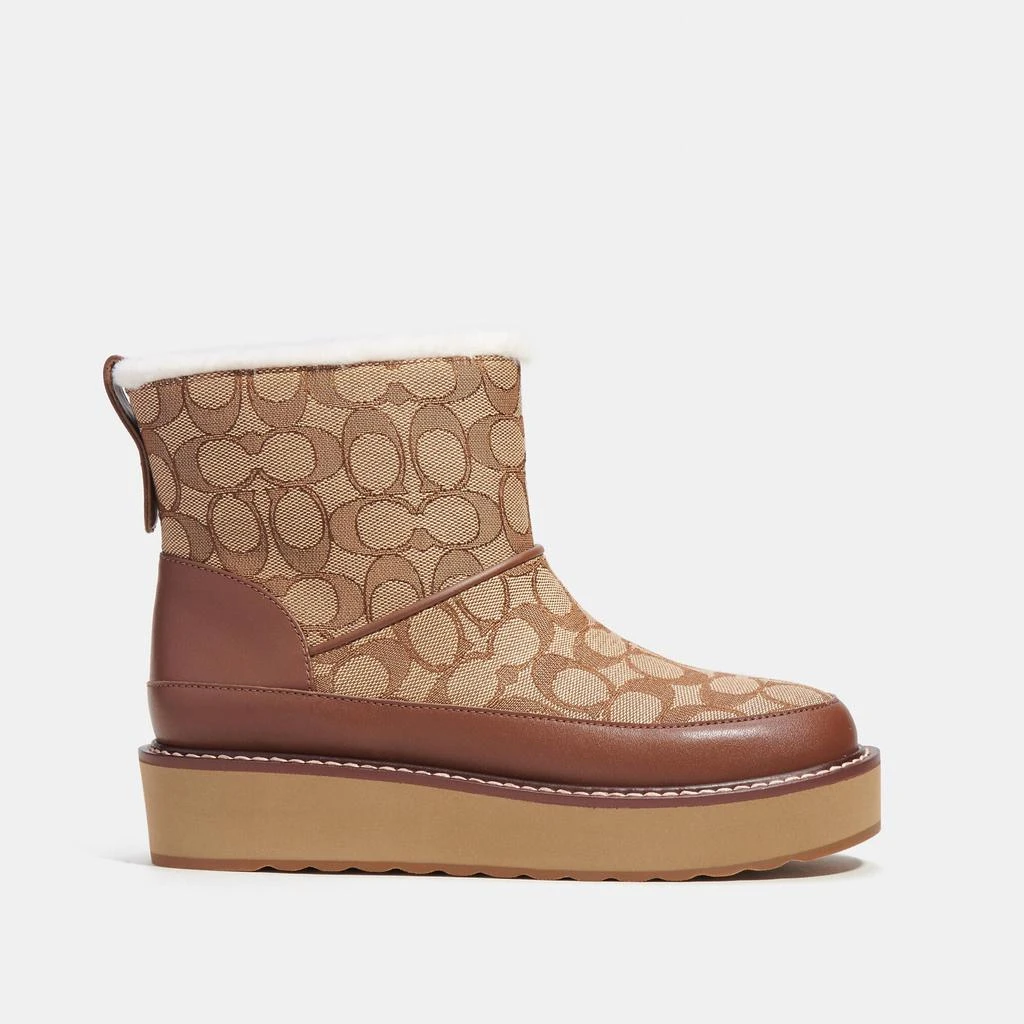 商品Coach|Coach Outlet Indi Bootie In Signature Jacquard,价格¥1055,第2张图片详细描述