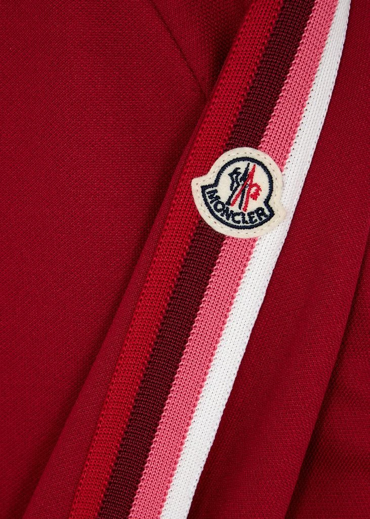 商品Moncler|Dark red striped jersey track jacket,价格¥5496,第5张图片详细描述