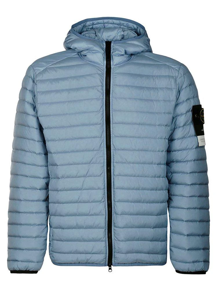 商品Stone Island|Stone Island Logo Patch Lightweight Hooded Down Jacket,价格¥4456,第1张图片
