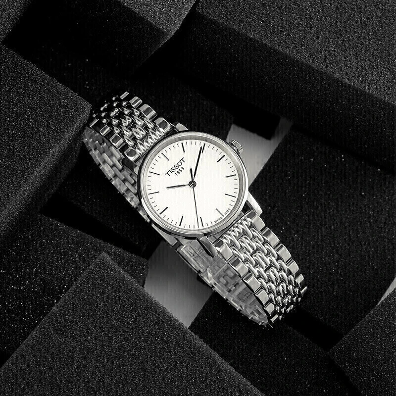 商品Tissot|瑞士天梭手表魅时系列时尚石英女士手表 银盘钢带T109.210.11.031.00（香港仓发货）,价格¥1481,第2张图片详细描述