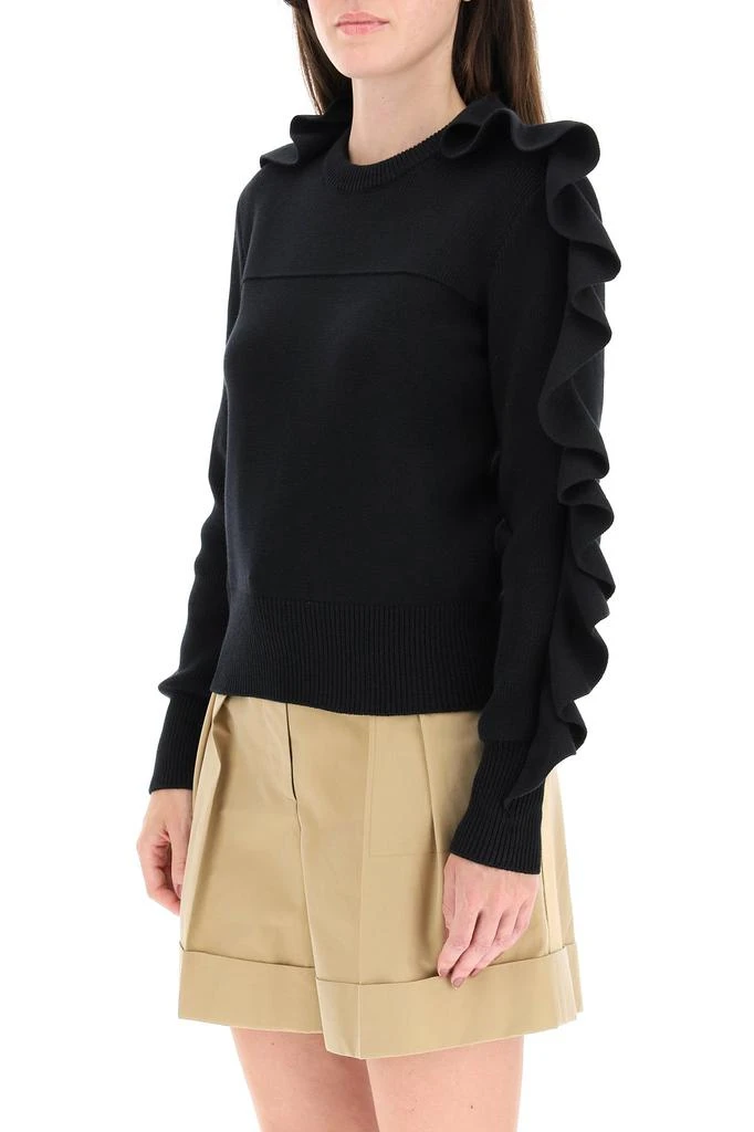 商品Alexander McQueen|Alexander mcqueen ruffled sweater,价格¥4498,第4张图片详细描述