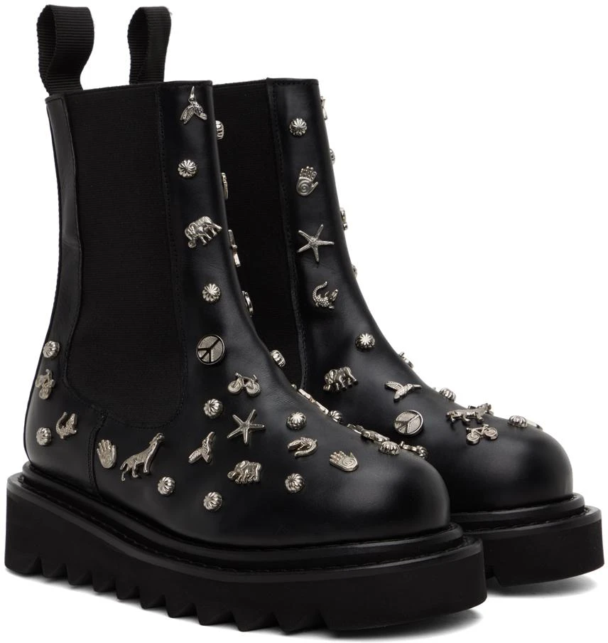 商品Toga Pulla|Black Embellished Boots,价格¥2101,第4张图片详细描述