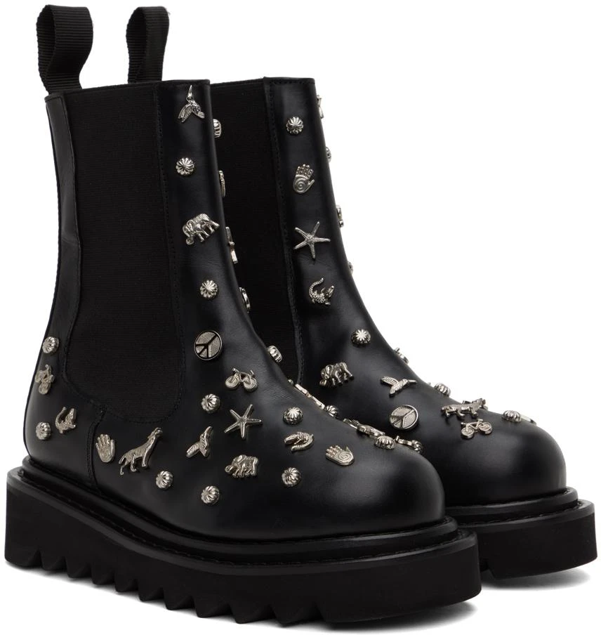 商品Toga Pulla|Black Embellished Boots,价格¥2740,第4张图片详细描述