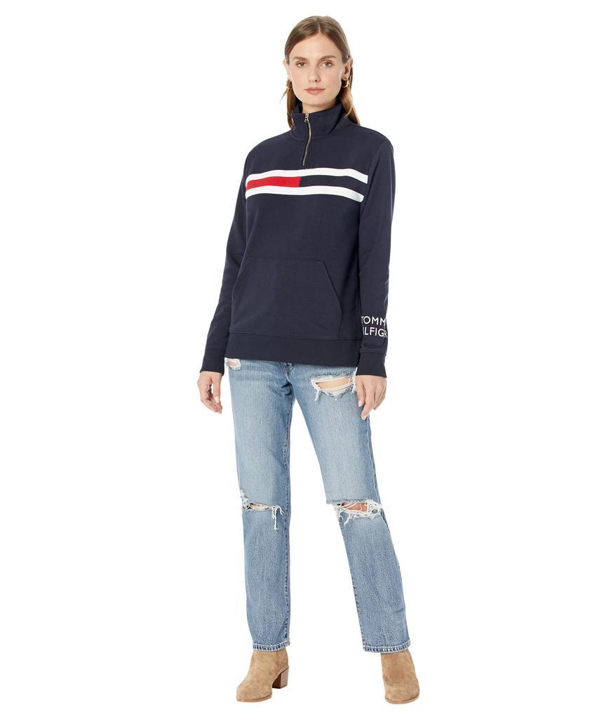 商品Tommy Hilfiger|1/4 Zip Mock Neck Pullover,价格¥260,第6张图片详细描述