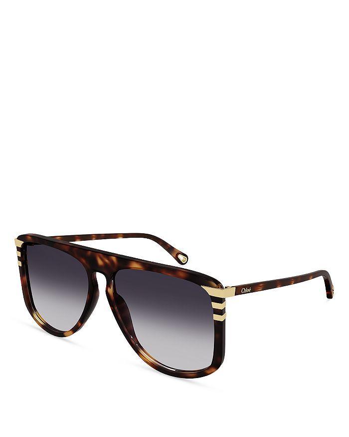 商品Chloé|Women's West Flat Top Sunglasses, 62mm,价格¥3164,第5张图片详细描述