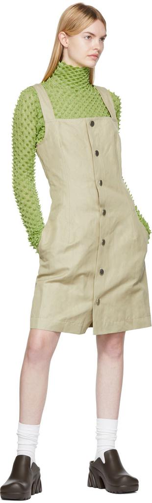 绿色棉质连衣裙商品第4张图片规格展示