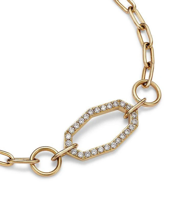 商品Bloomingdale's|Diamond Geometric Paperclip Link Bracelet in 14K Yellow Gold, 0.50 ct. t.w.,价格¥25410,第3张图片详细描述