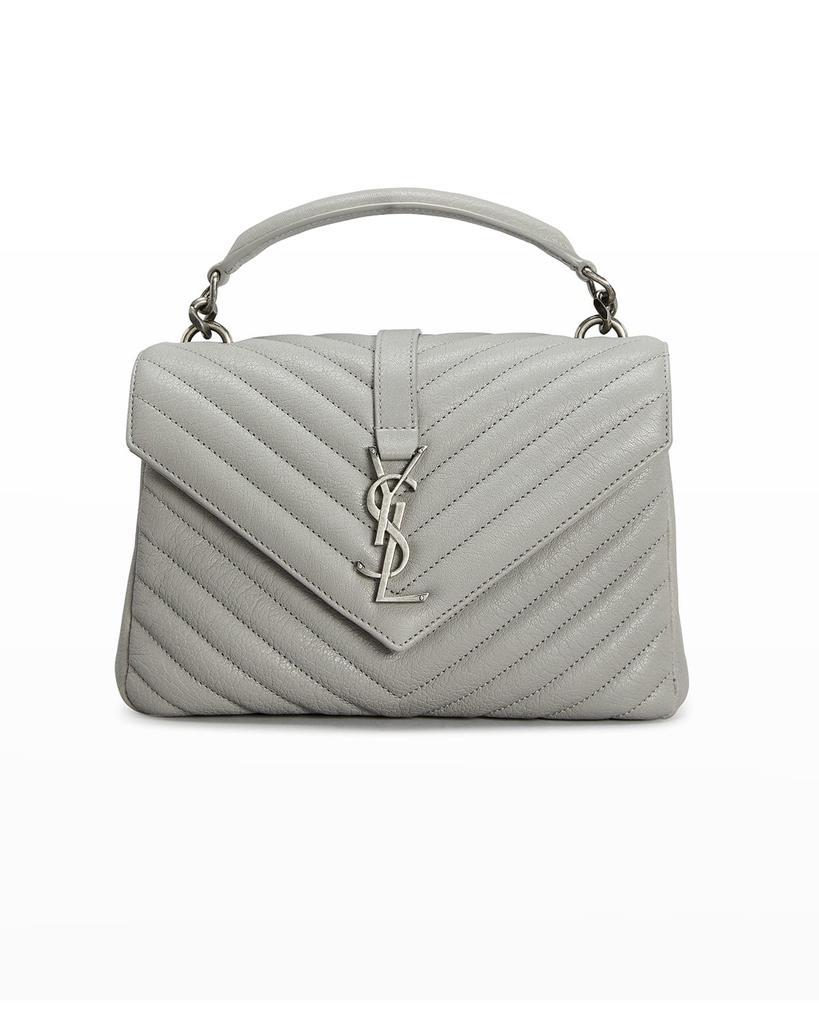 商品Yves Saint Laurent|College Medium Matelasse Lambskin V-Flap Crossbody Bag,价格¥19406,第3张图片详细描述