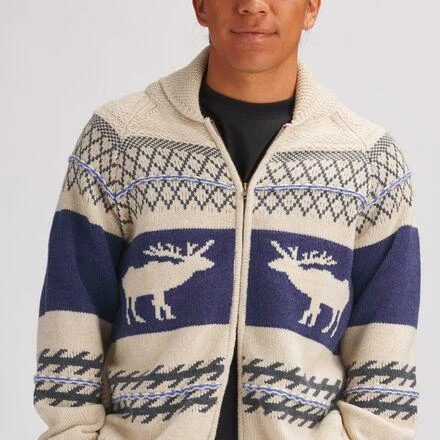 商品Backcountry|Merino Wool/Organic Cotton Textured Cardigan Sweater - Men's,价格¥995,第4张图片详细描述