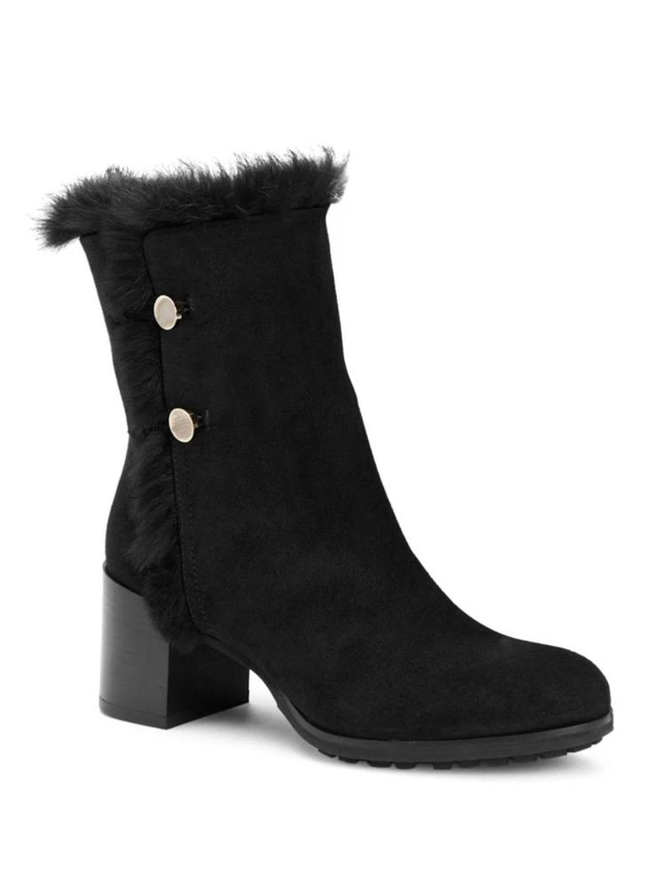 商品Aquatalia|Evangeline Fur & Suede Booties,价格¥1972,第1张图片