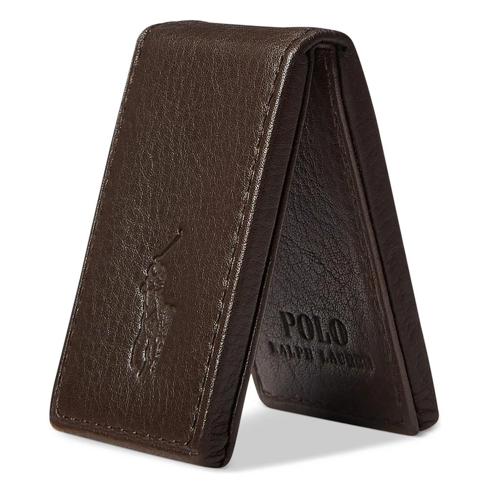 商品Ralph Lauren|Men's Pebbled Leather Money Clip,价格¥411,第2张图片详细描述