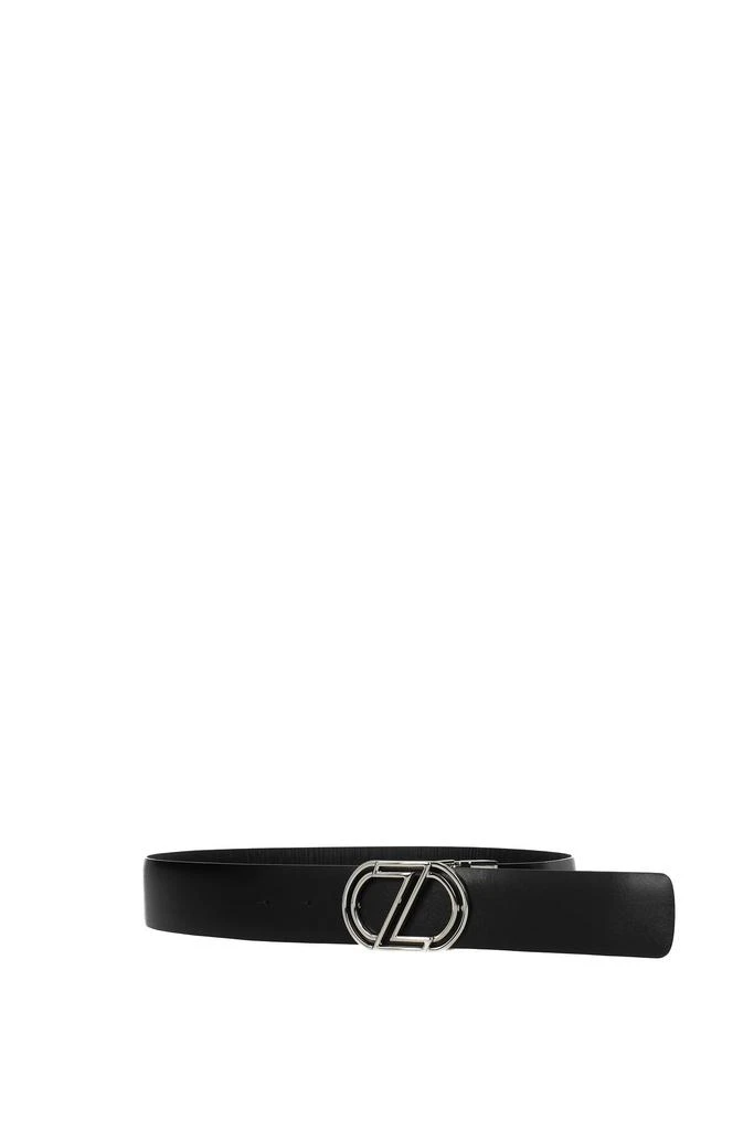 商品Zegna|Regular belts Leather Black Black,价格¥992,第2张图片详细描述