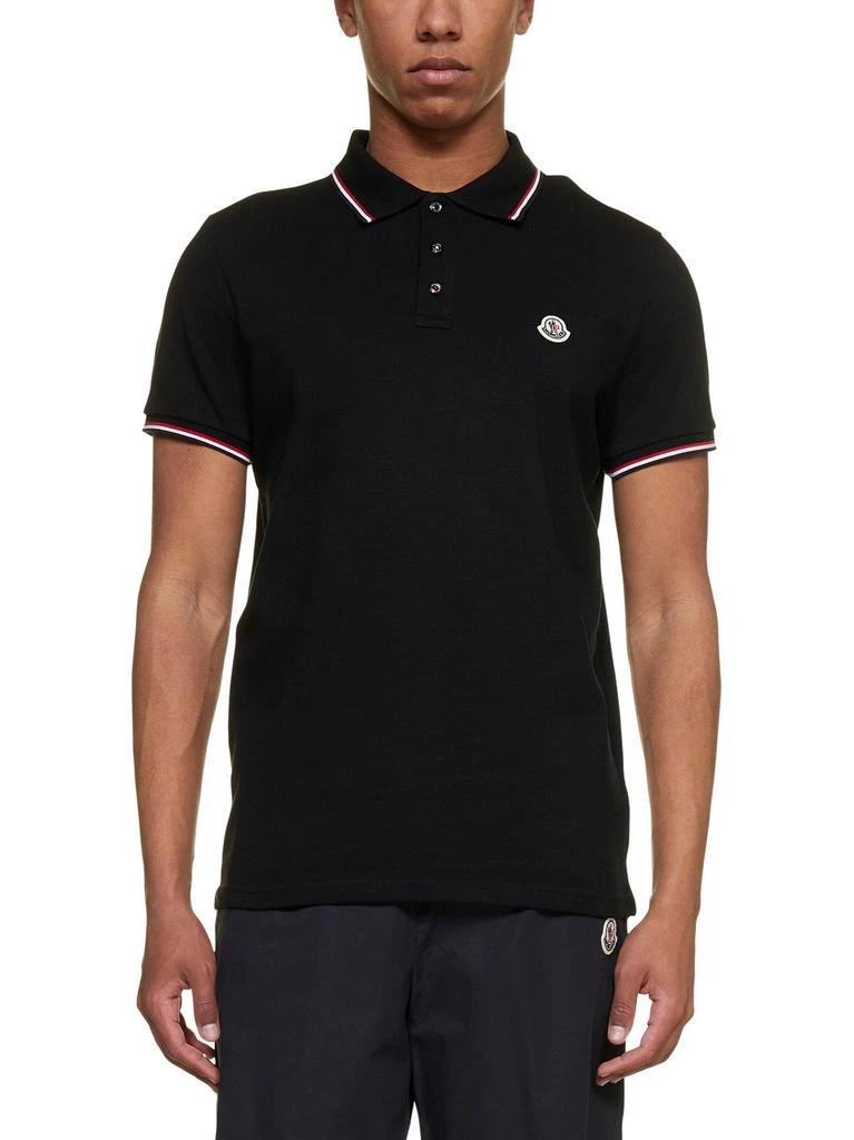 商品Moncler|Moncler Logo Patch Short-Sleeved Polo Shirt,价格¥1978,第2张图片详细描述