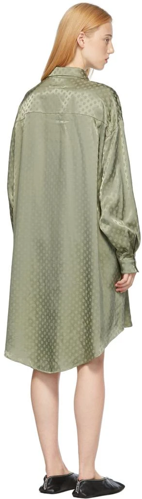 商品[国内直发] MAISON MARGIELA|Green Floral Shirt Dress,价格¥778,第3张图片详细描述
